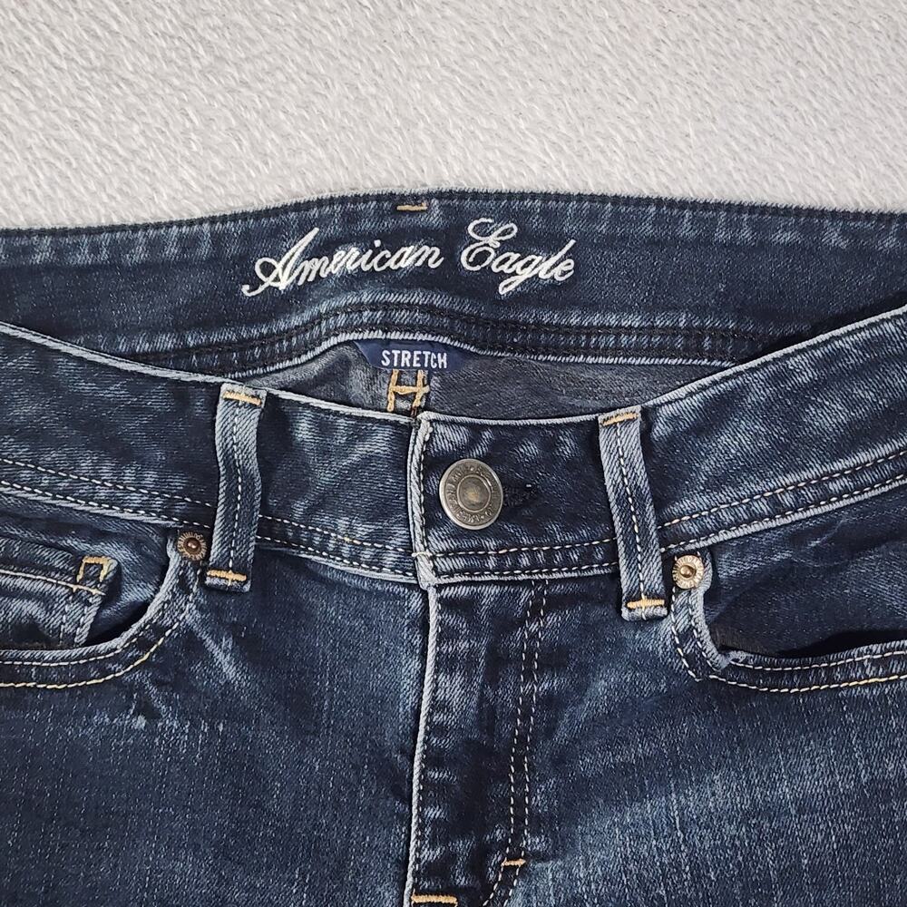 American Eagle Original Boot Cut Jeans Medium Wash Low Rise Women's Size 10 - Picture 5 of 10